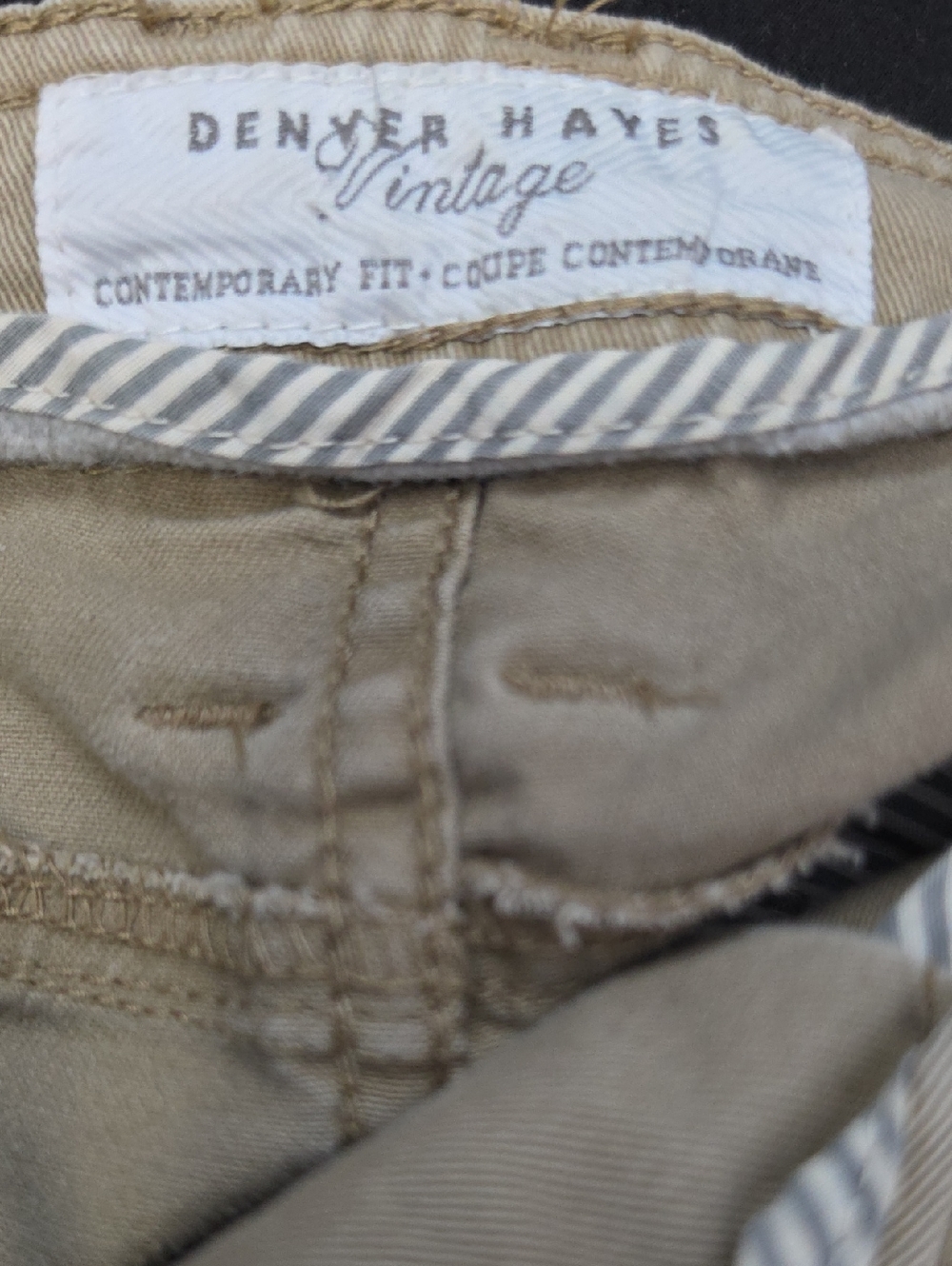 Denver Hayes Straight Leg Pants in Khaki/Tan 10/32